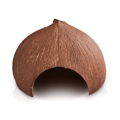 SunGrow Bio Coco Shrimp Cave: Komfortables Versteck für Garnelen: Perfekte Zuchtumgebung: Natürlich hübsch und ungiftig: Einzigartige Aquarium Dekoration von SunGrow