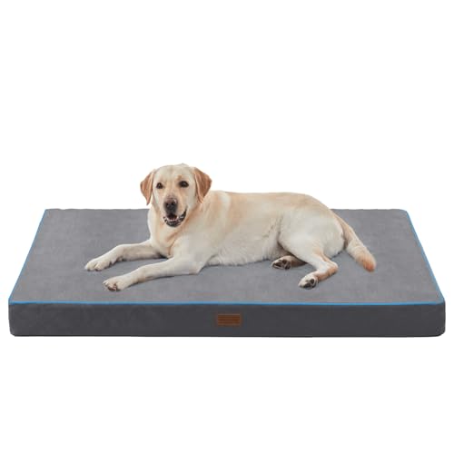 SunStyle Home Hundebett für großes Hundebett kleines Hundebett L Hundebett bis 50/75/45,4 kg orthopädischer Eierkistenschaum von SunStyle Home