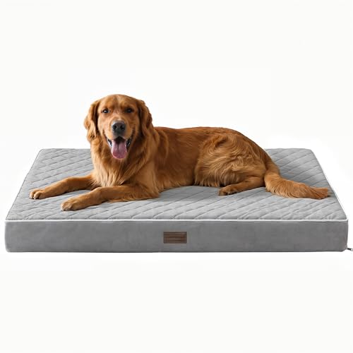 SunStyle Home Orthopädische Hundebetten für XX-Large Hunde, XX-Large Hundebett mit Eierkisten-Schaumstoff-Unterstützung, rutschfeste Unterseite und abnehmbarer, waschbarer Bezug, Matratze, von SunStyle Home