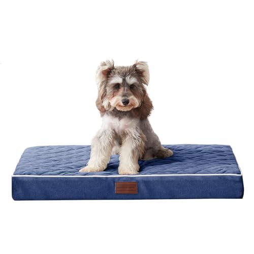 SunStyle Home Orthopädische Hundebetten für kleine Hunde, kleines Hundebett mit Schaumstoff-Unterstützung, rutschfeste Unterseite und abnehmbarer, waschbarer Bezug, Matratze, Haustiermatte, Bett von SunStyle Home