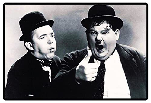 Blechschild 20x30cm gewölbt Laurel & Hardy Dick & Doof Deko Geschenk Schild von Sunature