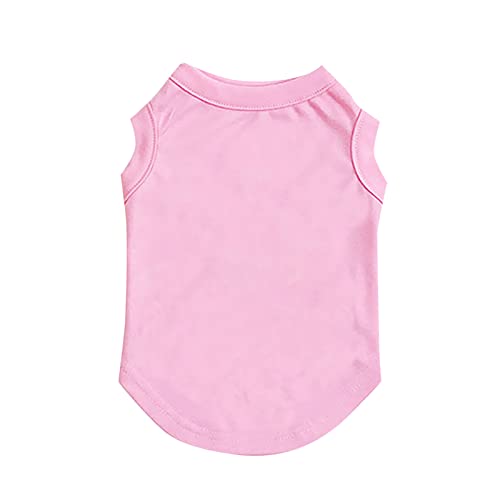 Sundaylike life Haustier-Weste Hundeweste Baumwolle einfarbige Hundeweste Sommer-Haustier-Hundekleidung Zubehör Online Shop (Pink, XS) von Sundaylike life