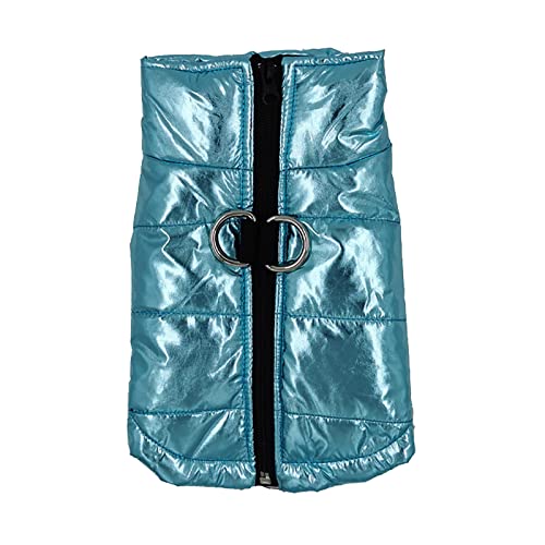 Haustierbedarf Hundebekleidung Herbst Winter Hundebaumwollweste Outdoor wasserdichte Hundejacke Skianzug Hundemantel Mit Geschirr Öffnung (Sky Blue, 2XL) von Sundaylike life