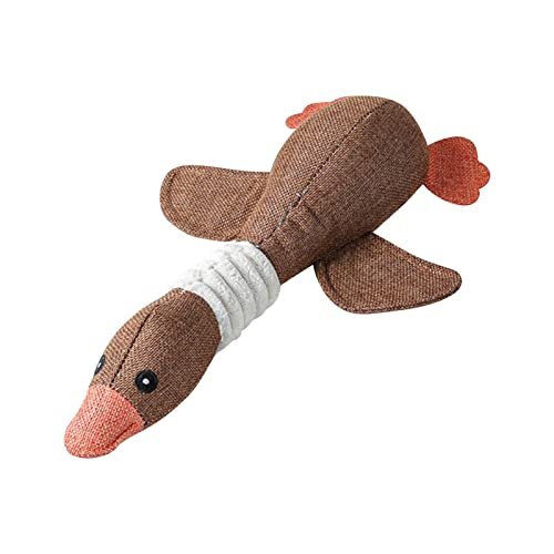 Pet Dog Wild Goose Sound Toys Solider Widerstand gegen spielbares lustiges Haustierspielzeug Hunde Kuscheltier Große Hunde (Coffee, One Size) von Sundaylike life