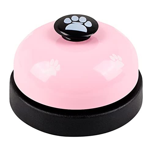 Pet Training Bell Pet Töpfchen Glocke Hund Welpe Katze Kommunikationsgerät Schreibtisch Spielzeug Zur Linderung Von Angstzuständen Für Welpen (Pink, One Size) von Sundaylike life