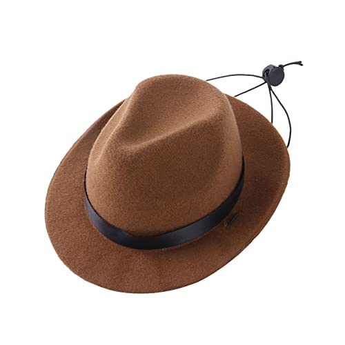 Sundaylike life Haustier Hund Cowboyhut Cosplay Mütze Welpe Haustier Hund Katze Urlaub Kostüm Haustier Party Dekoration Hund Geburtstag Klein (Brown, One Size) von Sundaylike life