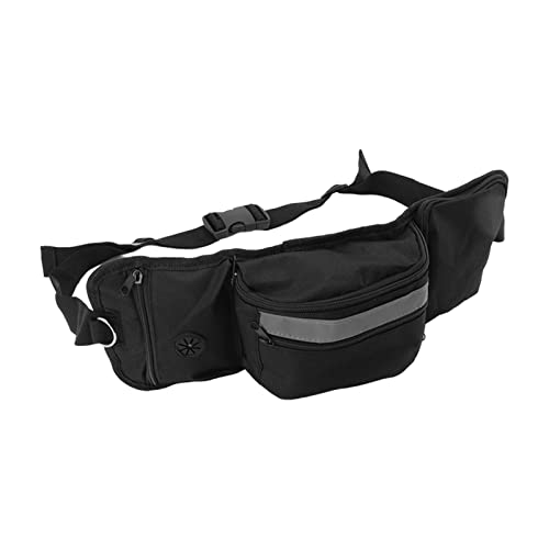 Sunisfa Haustier-Trainings-Taillentasche, Polyester, Mehrere Taschen, Abnehmbare Snack-Tasche den Außenbereich (Schwarz) von Sunisfa