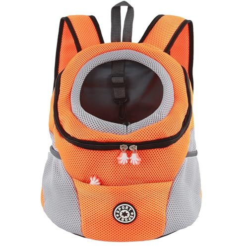 Hundetrage-Rucksack Welpentasche Kleine Haustier-Fronttasche mit Atmungsaktivem, Head-Out-Design, Wasserdichter Boden für Reisen, Outdoor, Wandern von Sunknight