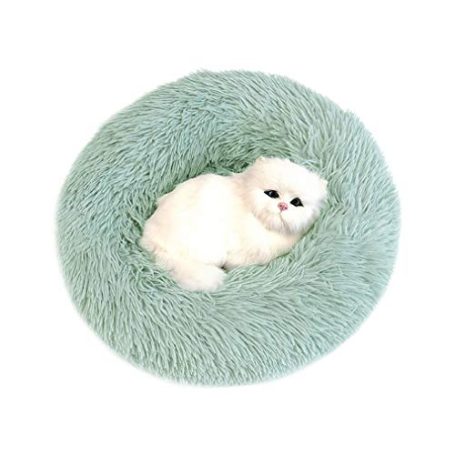 Sunnykud Deluxe Haustierbett Rundes Plüsch Bett für Haustiere in Doughnut-Form Hundebett Katzenbett Flauschig Weich Hundekissen Hundesofa Wasserfeste Unterseite Katzensofa von Sunnykud