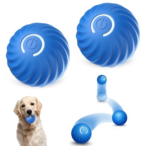 2Pcs Ball Interaktives Hundespielzeug Ball,Selbstrollender Ball Hund,Wicked Ball Hund,Interaktives Hundespielzeug Ball,Interaktives Hunde Ball Spielzeug,Strapazierfähiger Automatisch Rollender Ball von Sunshine smile