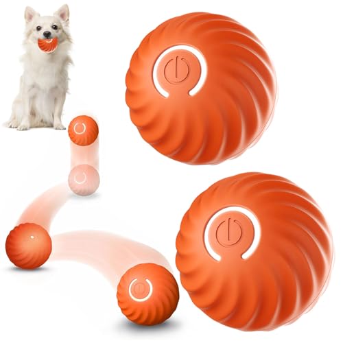 2Pcs Ball Interaktives Hundespielzeug Ball,Selbstrollender Ball Hund,Wicked Ball Hund,Interaktives Hundespielzeug Ball,Interaktives Hunde Ball Spielzeug,Strapazierfähiger Automatisch Rollender Ball von Sunshine smile