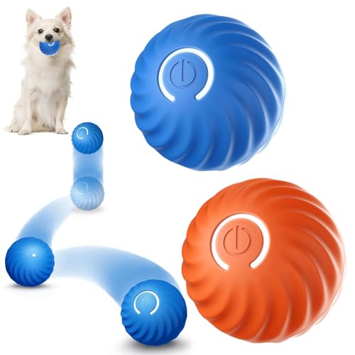 2Pcs Ball Interaktives Hundespielzeug Ball,Selbstrollender Ball Hund,Wicked Ball Hund,Interaktives Hundespielzeug Ball,Interaktives Hunde Ball Spielzeug,Strapazierfähiger Automatisch Rollender Ball von Sunshine smile