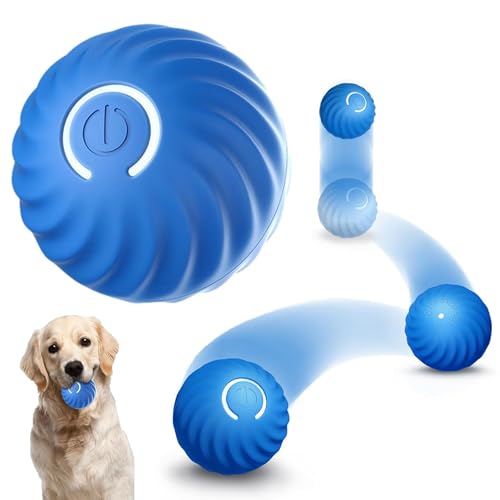 Ball Interaktives Hundespielzeug Ball,Selbstrollender Ball Hund,Wicked Ball Hund,Interaktives Hundespielzeug Ball,Interaktives Hunde Ball Spielzeug,Strapazierfähiger Automatisch Rollender Ball von Sunshine smile