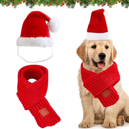 Weihnachtsmütze Hund Klein,Katzen Hunde Weihnachtskostüm,Hunde Weihnachten Schal,Weihnachtsmütze Für Hunde,Weihnachtsmütze Für Katze,Katze Weihnachten Kostüm,Haustier Kleidung Weihnachtsmütze von Sunshine smile