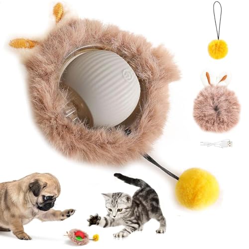 Interaktive Katzenspielzeuge,Kugel für Indoor-Katzen,Agilen beweglichen Katzenkugel,Rolling Smart Ball für Katzen,Interactive Hunting Cat Toy,Automatische Spielzeuge für Katzen und Kätzchen,Katzenball von Sunshine smile