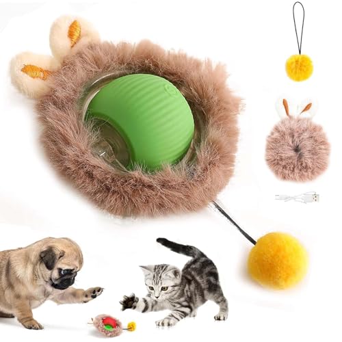 Interaktive Katzenspielzeuge,Kugel für Indoor-Katzen,Agilen beweglichen Katzenkugel,Rolling Smart Ball für Katzen,Interactive Hunting Cat Toy,Automatische Spielzeuge für Katzen und Kätzchen,Katzenball von Sunshine smile