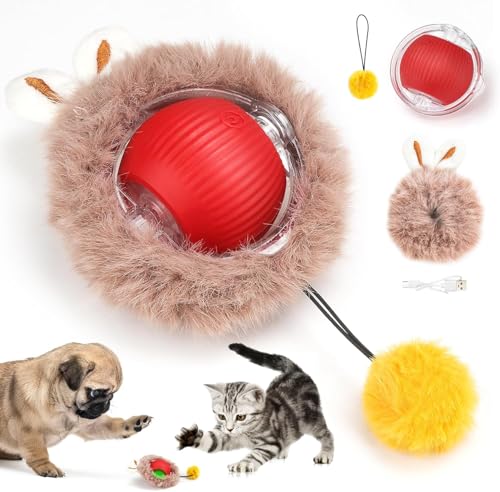 Interaktive Katzenspielzeuge,Kugel für Indoor-Katzen,Agilen beweglichen Katzenkugel,Rolling Smart Ball für Katzen,Interactive Hunting Cat Toy,Automatische Spielzeuge für Katzen und Kätzchen,Katzenball von Sunshine smile