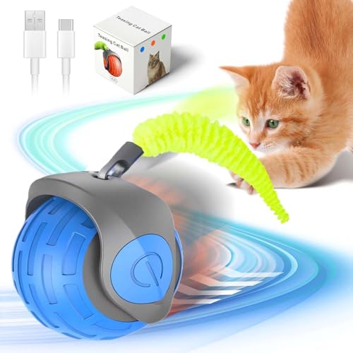 Interaktive Katzenspielzeuge,Kugel für Indoor-Katzen,Agilen beweglichen Katzenkugel,Rolling Smart Ball für Katzen,Interactive Hunting Cat Toy,Automatische Spielzeuge für Katzen und Kätzchen von Sunshine smile