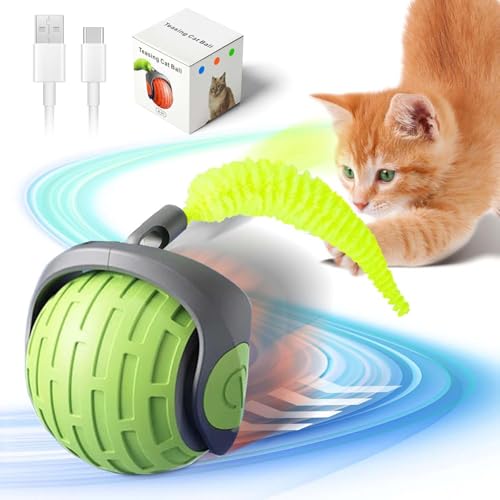 Interaktive Katzenspielzeuge,Kugel für Indoor-Katzen,Agilen beweglichen Katzenkugel,Rolling Smart Ball für Katzen,Interactive Hunting Cat Toy,Automatische Spielzeuge für Katzen und Kätzchen von Sunshine smile