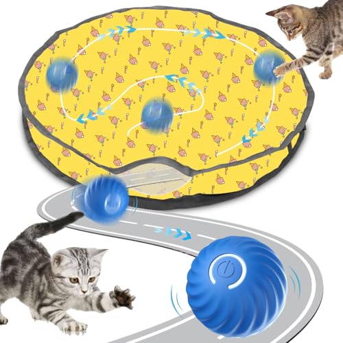 Interaktives Katzenspielzeug Matte,2 in 1 Simuliertes Interaktives Jagd Katzenspielzeug,Interactive Cat Toys,Interaktive Trainingsmatte Katzen,Interaktives Spielzeug für Katzen Trainingsmatte von Sunshine smile