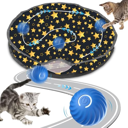 Interaktives Katzenspielzeug Matte,2 in 1 Simuliertes Interaktives Jagd Katzenspielzeug,Interactive Cat Toys,Interaktive Trainingsmatte Katzen,Interaktives Spielzeug für Katzen Trainingsmatte von Sunshine smile