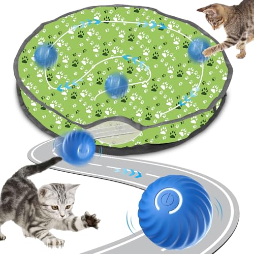 Interaktives Katzenspielzeug Matte,2 in 1 Simuliertes Interaktives Jagd Katzenspielzeug,Interactive Cat Toys,Interaktive Trainingsmatte Katzen,Interaktives Spielzeug für Katzen Trainingsmatte von Sunshine smile