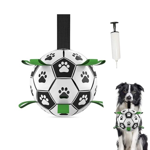 Sunshine smile Intelligenzspielzeug für Hunde,Hundefußball mit Griff,Hundespielzeug,Unzerstörbar Hundespielzeug Ball,Hundespielzeug Kleine Hunde,Hundespielzeug Große Hunde,Hundespielzeug Welpen von Sunshine smile