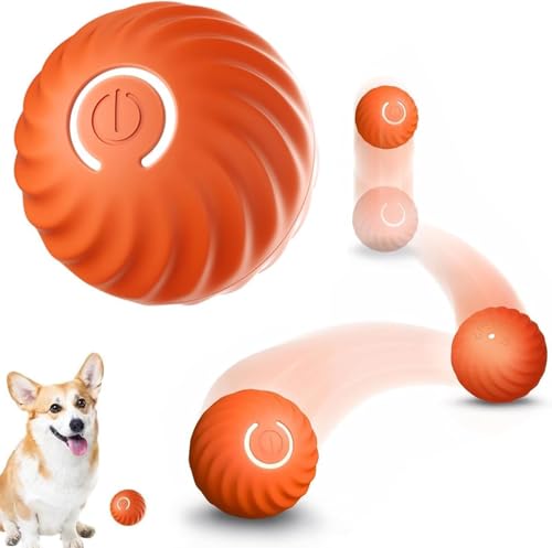 Sunshine smile Selbstrollender Ball Hund,Ball Interaktives Hundespielzeug Ball,Wicked Ball Hund,Interaktives Hundespielzeug Ball,Interaktives Hunde Ball Spielzeug für langeweile drinnen draußen von Sunshine smile