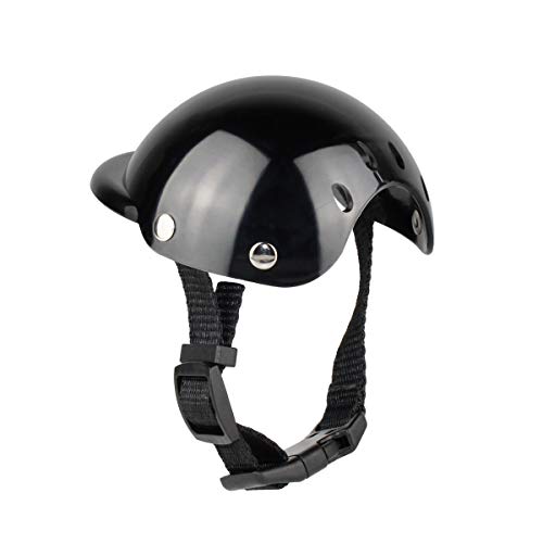 SunshineFace Haustierhelm Hut Lustiger Cooler Plastikmotorradhelm für Katzen Kleine Mittlere Hunde von SunshineFace