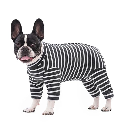 SunshineFace Hunde-Genesungsanzug, Vollständige Abdeckung Hunde Bodysuit, Langarm Hund Chirurgie Erholung Anzug Hund Onesie Chirurgie Bauchwunde Kleidung für Hunde Katzen von SunshineFace