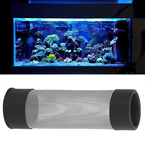 Sunydog Aquarium-Filterabdeckung, Edelstahl-Einlass- und Auslass-Schutznetz mit Edelstahl-Intubationsnetz, Gummimaterial, für Süßwasser- und Meeresaquarien (Innendurchmesser 18mm) von Sunydog