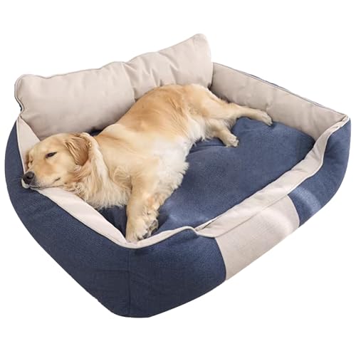 Sunyongfly Große Haustier-Schlafunterlage Zwinger für große Hunde Waschbares Hundebett mit abnehmbarem Bezug, extra großes Hundebettsofa(100cm(39.3in)) von Sunyongfly