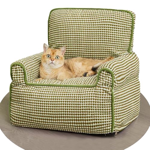 Sunyongfly Indoor-Katzenbett für Katzen Flauschiges Katzensofa Für mittlere bis kleine Hunde und Katzen(47cm) von Sunyongfly