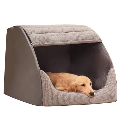 Sunyongfly Zusammenklappbares warmes weiches Hundebett Geeignet für kleine, mittelgroße und große Hunde und Katzen(60cm/23.6in) von Sunyongfly