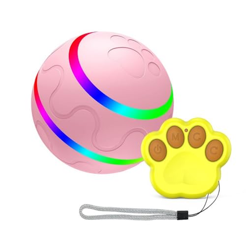 Suoumwa Interaktives, Intelligentes Elektrisches Haustier, Automatisch Rollender Ball, Katzen- und für Welpen/Kleine Bis Mittelgroße Hunde mit Fernbedienung, Langlebig – von Suoumwa