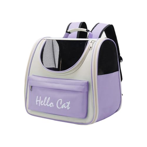 Suoumwa Katzentasche, Große Kapazität, Haustierbedarf, Tragbare Katzentasche, Sonnengeschützte, Atmungsaktive Haustiertasche, Lila Farbe Suoumwa Katzentasche, Große Kapazität, Haustierbedarf, Tragbare Katzentasche, Sonnengeschützte, Atmungsaktive Haustiertasche, Lila Farbe von Suoumwa