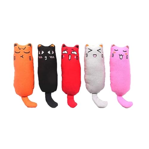 Suoumwa Raschelgeräusch-Katzenminzenspielzeug, Katzenprodukte für Süße Katzen, Spielzeug für Kätzchen, Zähneknirschen, Katzenplüsch, Daumenkissen, Zubehör von Suoumwa