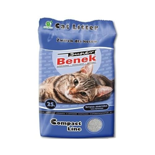 SUPER BENEK COMPACT Cat Litter Bentonite grit Sea Breeze 25 l von Super Benek