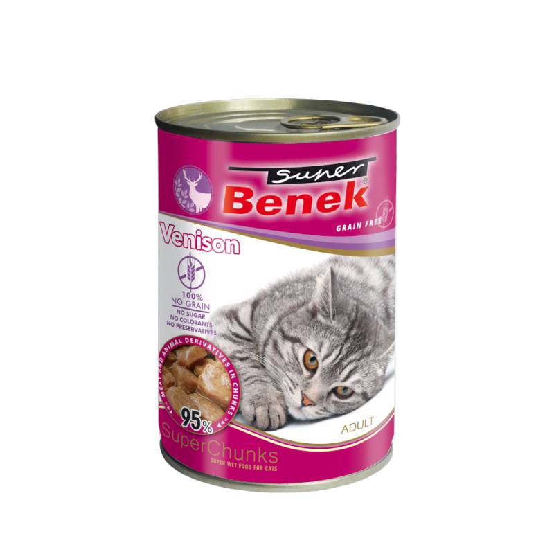 Sparpaket Super Benek Getreidefrei Chunks 20 x 415 g - Wild in Sauce von Super Benek