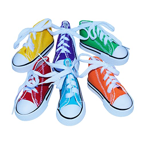 Super Bird Creations SB50009 Sneaker-Vogelspielzeug, langlebig, sicheres Kauspielzeug, ideal für kleine bis große Vögel, fördert natürliches Spiel und Fußgeschicklichkeit, lebendige Farben, 7,6 x 3,8 von Super Bird Creations