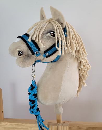 Seil für Hobby Horse - Schwarz und Türkis. Kein Pferd enthalten. von Super Hobby Horse