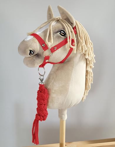 Super Hobby Horse Seilhalteleine für Steckenpferd – rot. Kein Pferd enthalten. von Super Hobby Horse