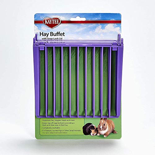 Super Pet Buffet Futtertrog Futterstation mit Schnappverschluss Deckel Hase, 2er Set von Super Pet