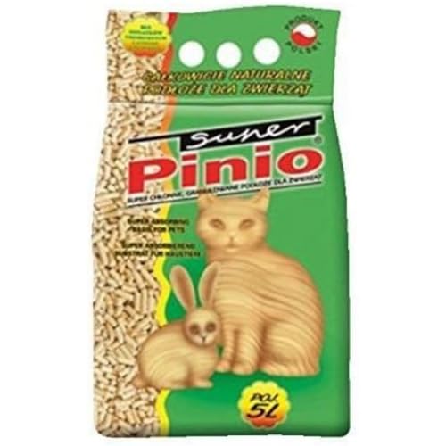 Super Pinio Einstreu, Holz-Pellets, Nicht parfümiert, 5 l von Super Pinio