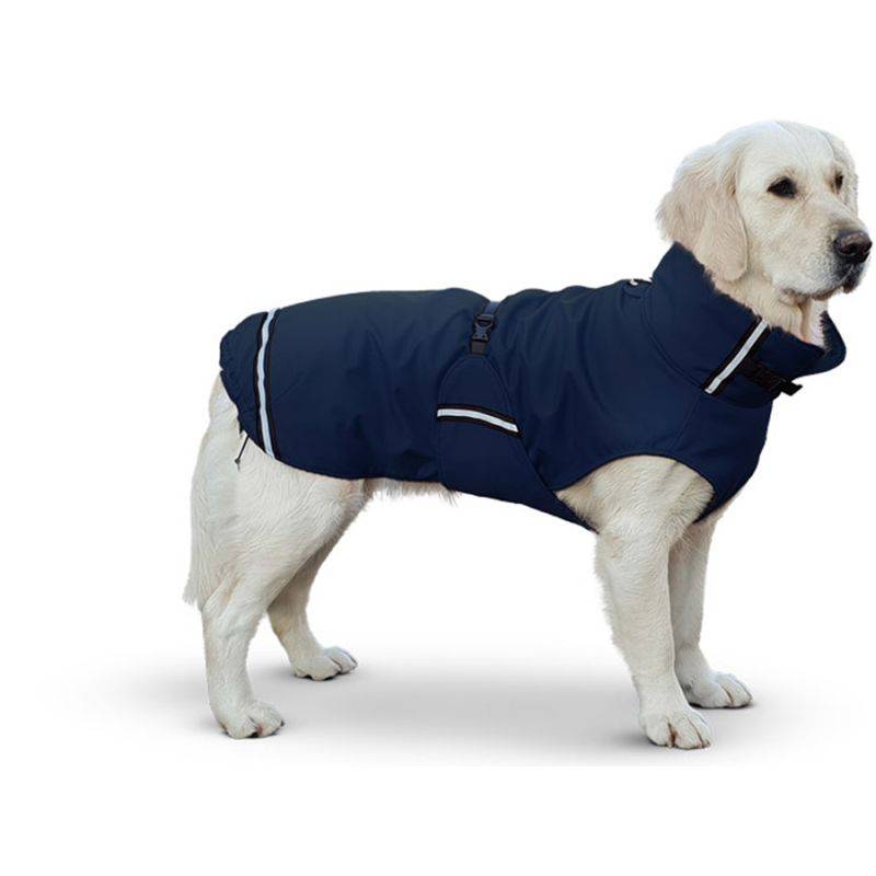 SuperFurDogs Rainy Regenmantel Blau XL - 74 - 78 cm von SuperFurDogs