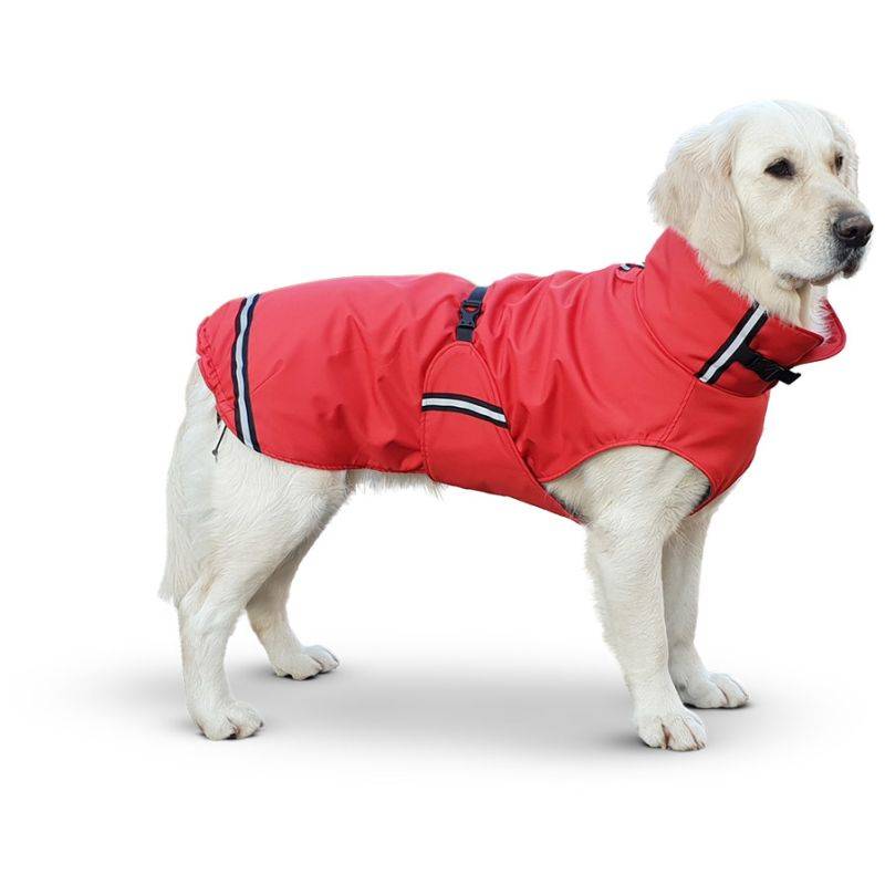 SuperFurDogs Rainy Regenmantel Rot XL - 74 - 78 cm von SuperFurDogs