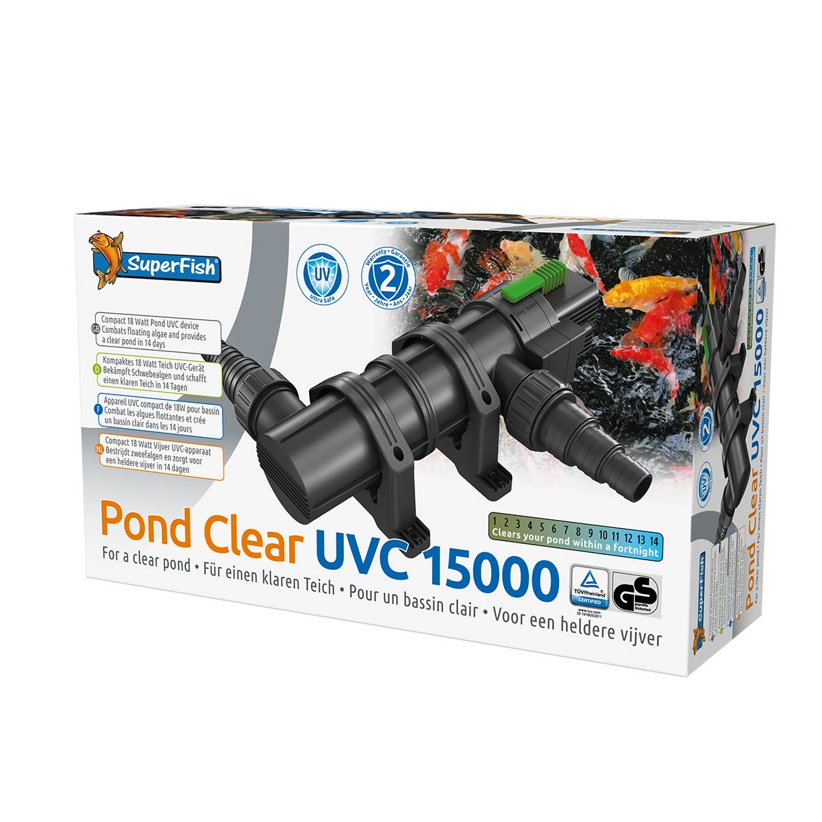 SuperFish Pond Clear UVC 18W/15000 Liter von Superfish