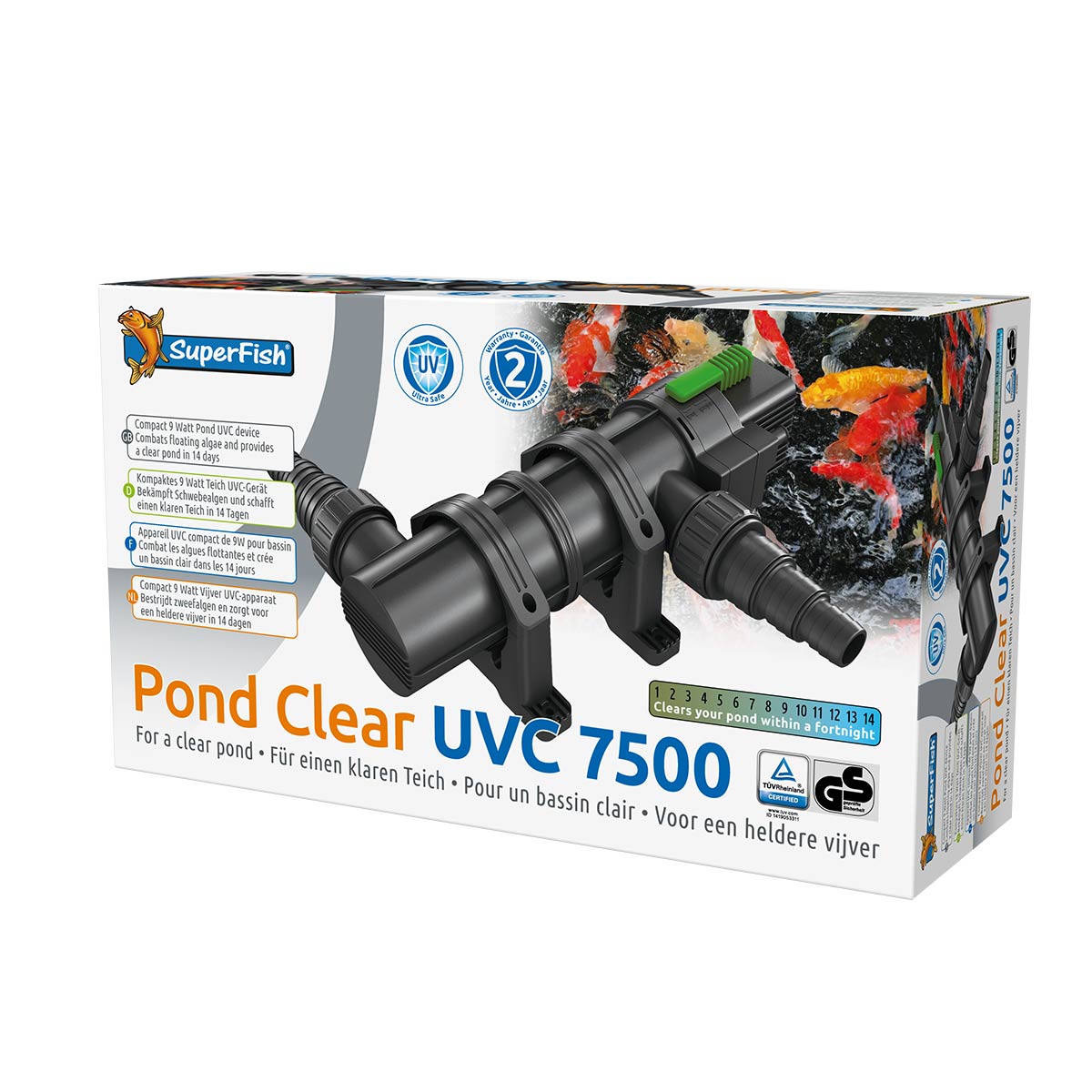 SuperFish Pond Clear UVC 9W/7500 Liter von Superfish