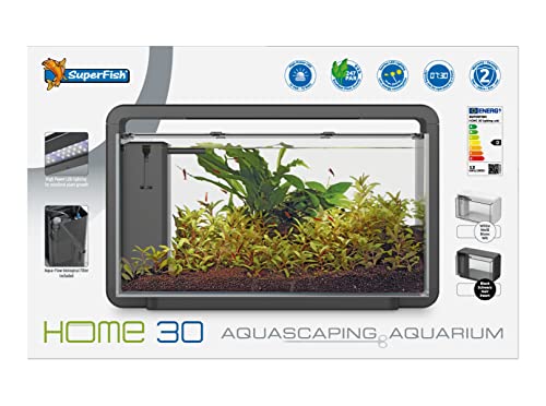 Superfish Home 30 Süßwasser-Aquarium, Schwarz von Superfish