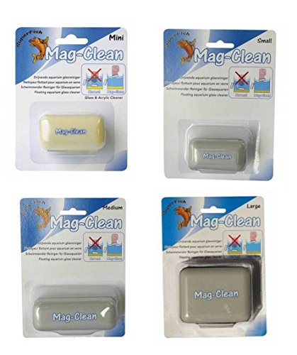 SuperFish Aquarium Scheiben-Reinigungsmagnet Mag-Clean schwimmend, Größe:S 60x30mm von Superfish